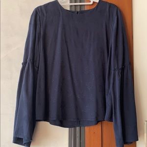 Long Flowy sleeved floral blouse